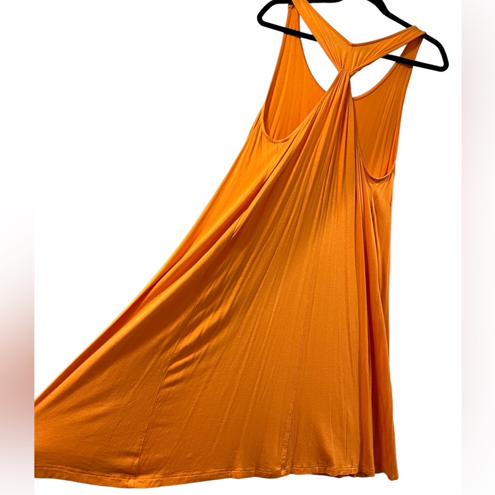 LOFT BEACH Orange Swing Tank Dress